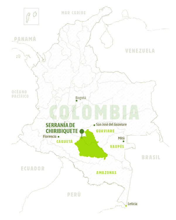 Mapa Colombia - Chiribiquete