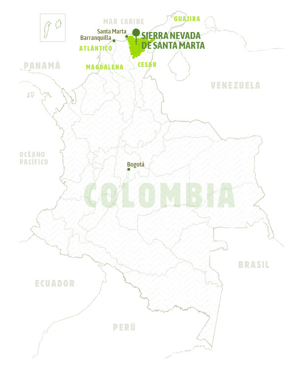 Mapa Colombia - Guaviare